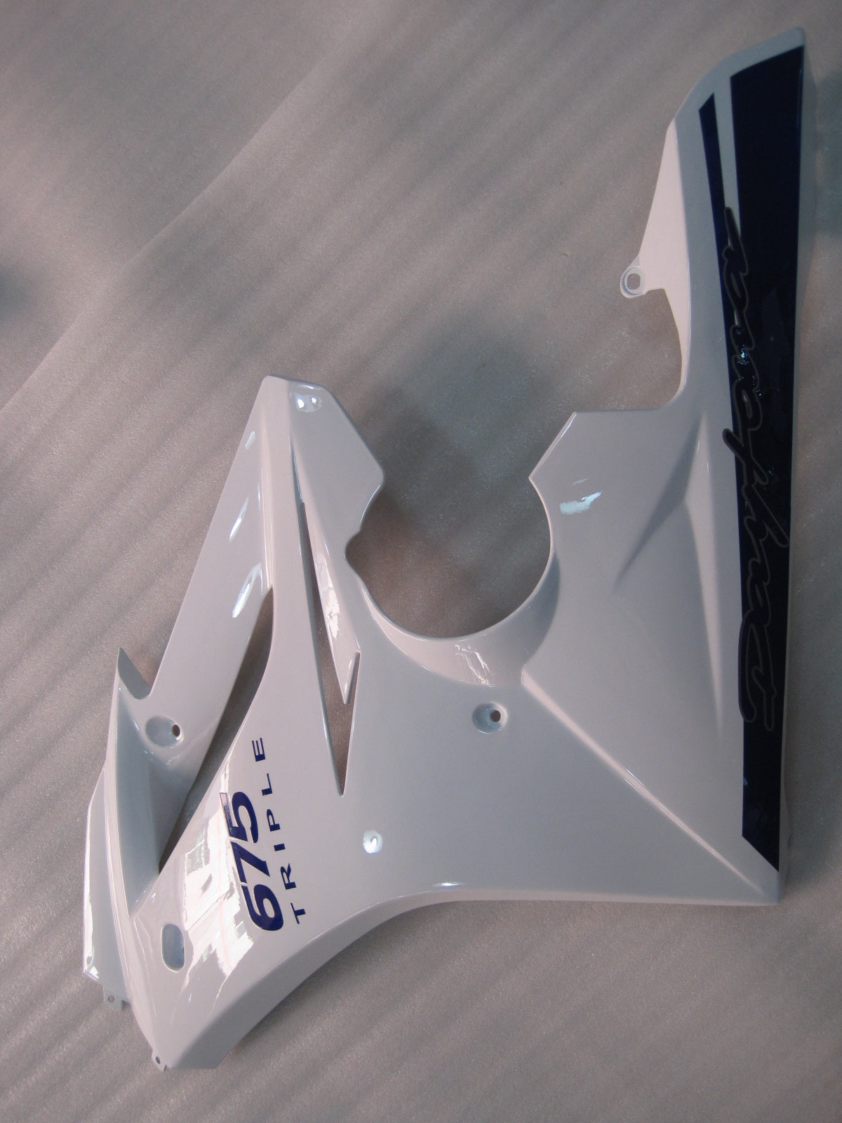 2009-2012 Triumph Daytona 675 White Blue Bodywork Fairing ABS Injection Molding Generic