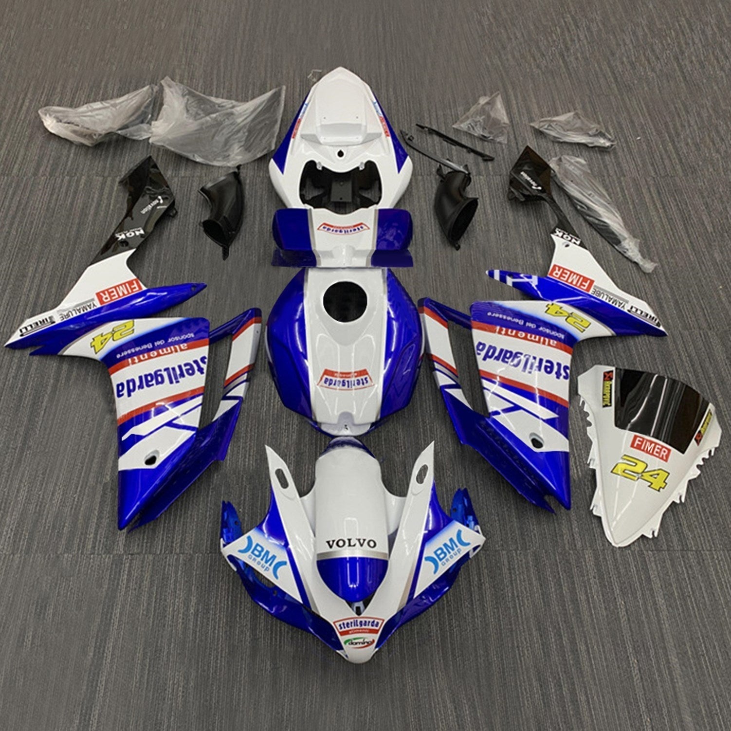2007-2008 Yamaha YZF 1000 R1 Fairing Kit Bodywork Plastic ABS