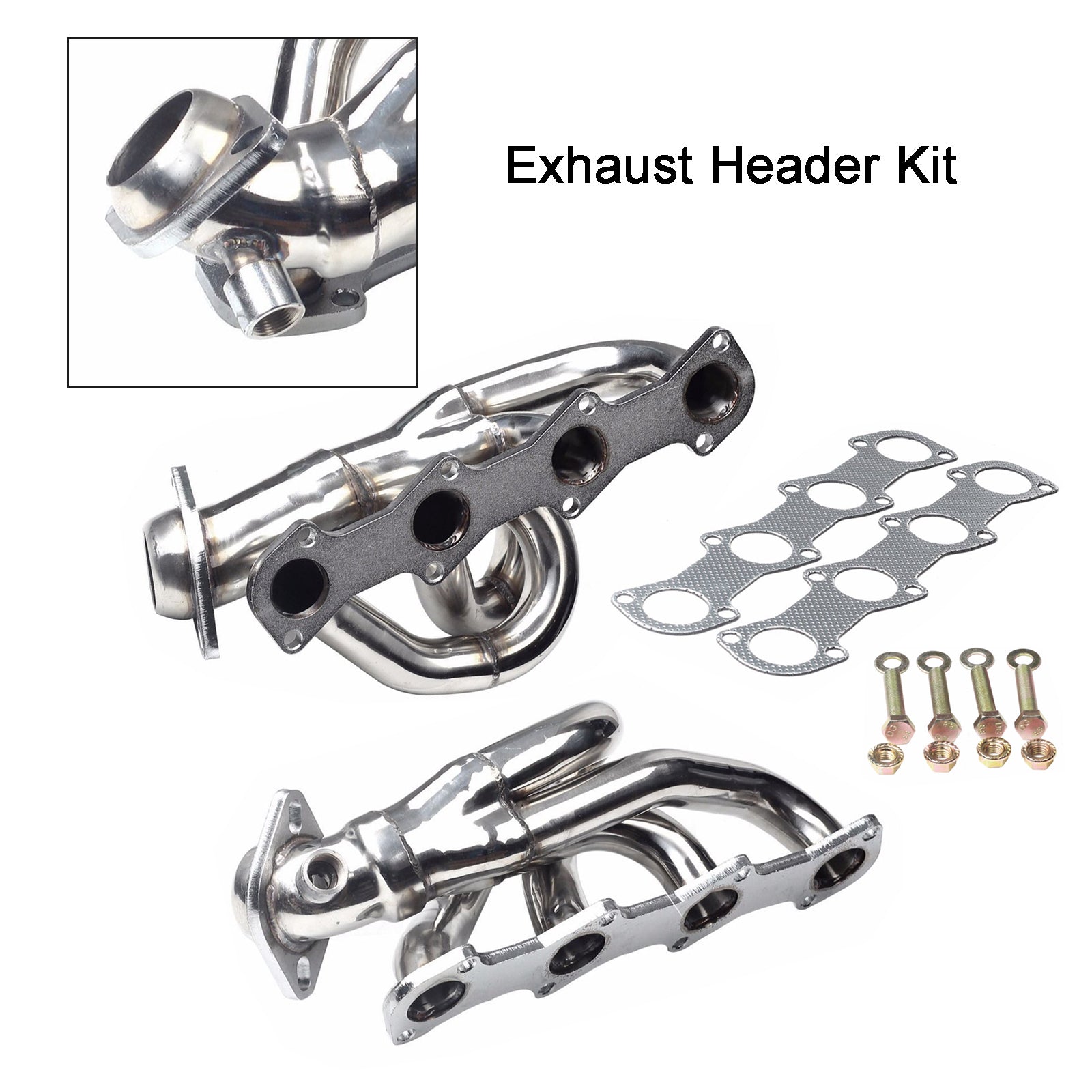 Tubular Shorty Exhaust Header Manifold Fit for Ford Expedition 1997-2002 Fit F150