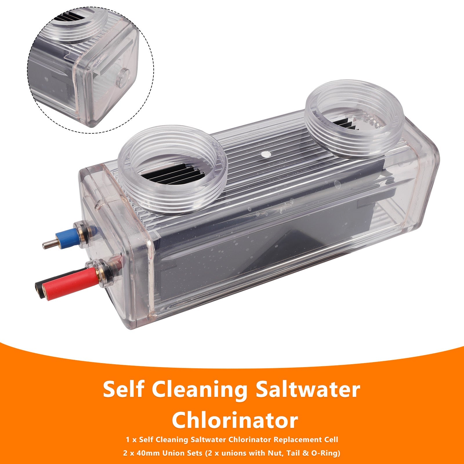 Self Cleaning Salt Water Replacement Cell For Zodiac Clearwater LM2-40