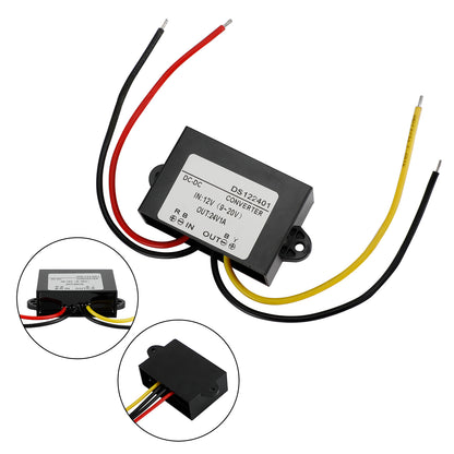 Waterproof DC-DC Boost Step-Up Converter 12V to 24V Car Power Supply Module, 1A