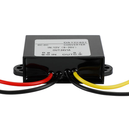 Waterproof DC-DC Boost Step-Up Converter 12V to 24V Car Power Supply Module, 1A