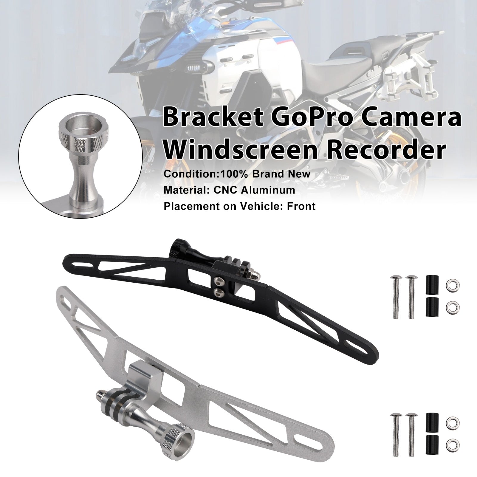 Bracket GoPro Camera Windscreen For BMW R1300GS S1000XR F900XR F850GS