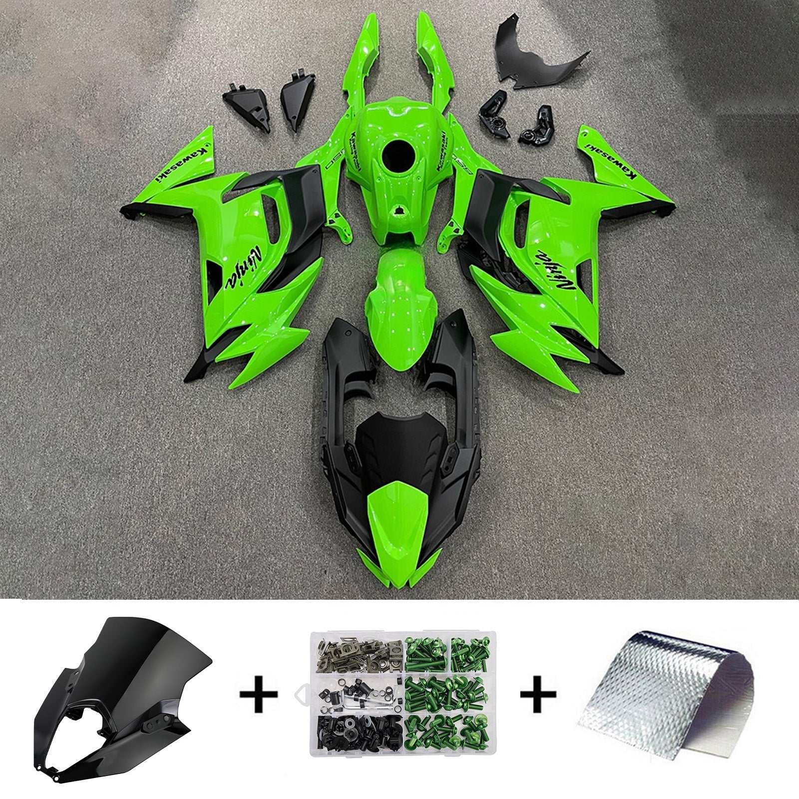 Injection Fairing Kit Bodywork ABS fit For Kawasaki ER-6F Ninja650 2020-2025