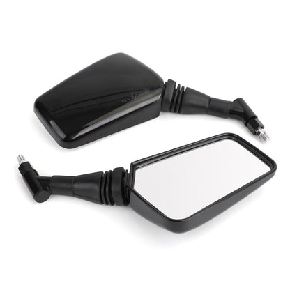 PAIR MIRRORS NEW Black Left Right Mirror 8MM 10MM For Motorcycle Motorbike Generic