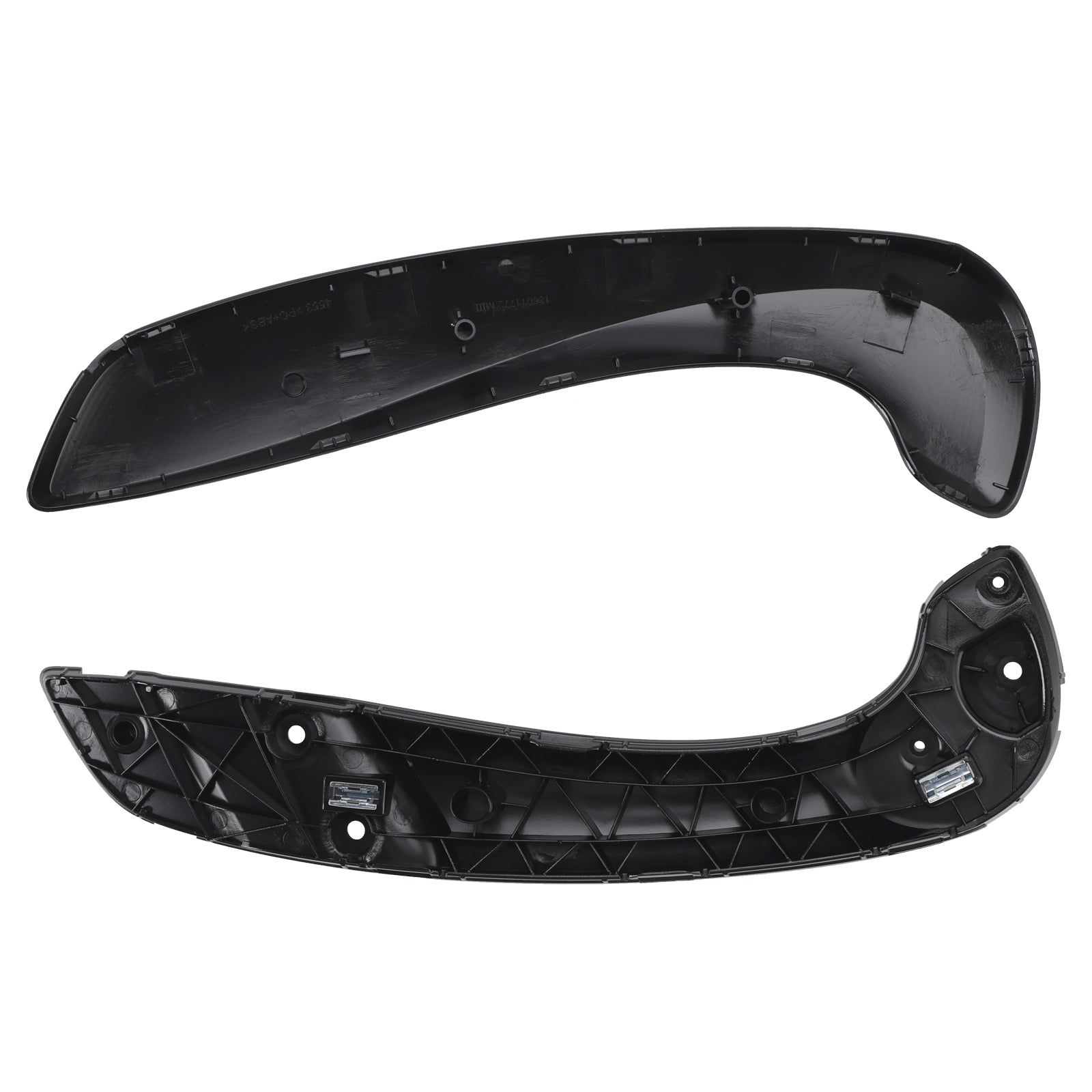 2009-2015 Renault Fluence Front Left Inner Door Handle Base+Cover Set Black