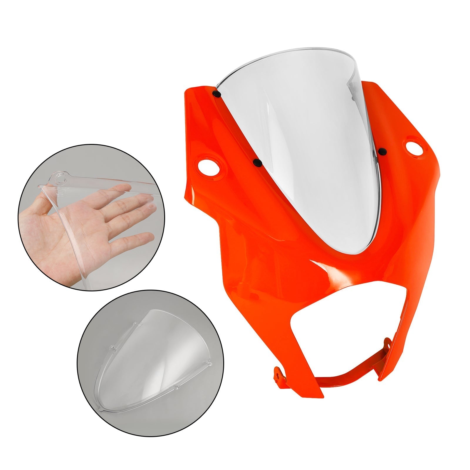 2022-2023 RC390 Windshield WindScreen Headlight Fairing Cover Generic