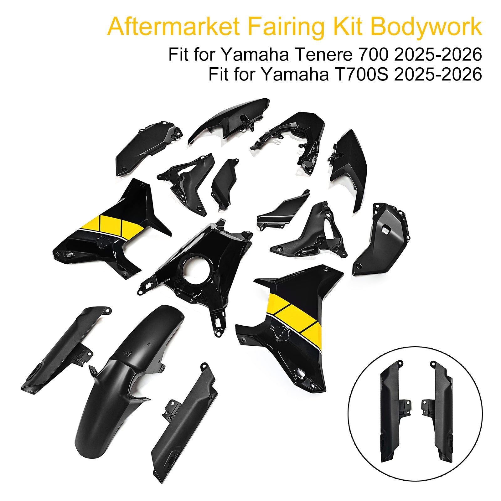 Injection Bodywork Fairing Kit for Yamaha Tenere 700 T700S 2025-2026