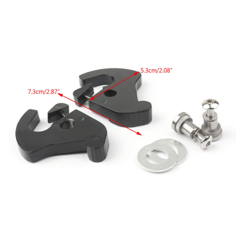 Harley Sportster Softail Touring Black Rotary latch Latches Kit with Lock