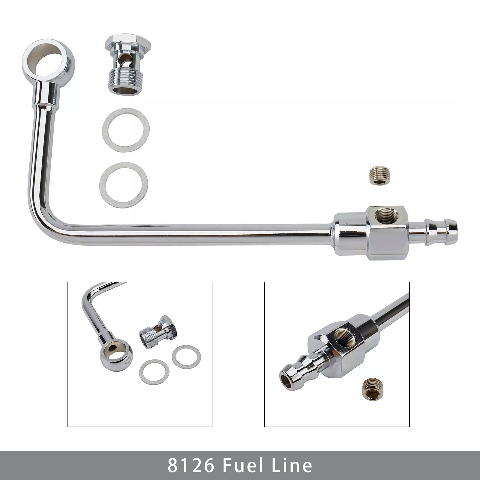 8126 Fuel Line For Performer Series and Thunder Series AVS Carbs With 3/8 in. Barbed End Inlet