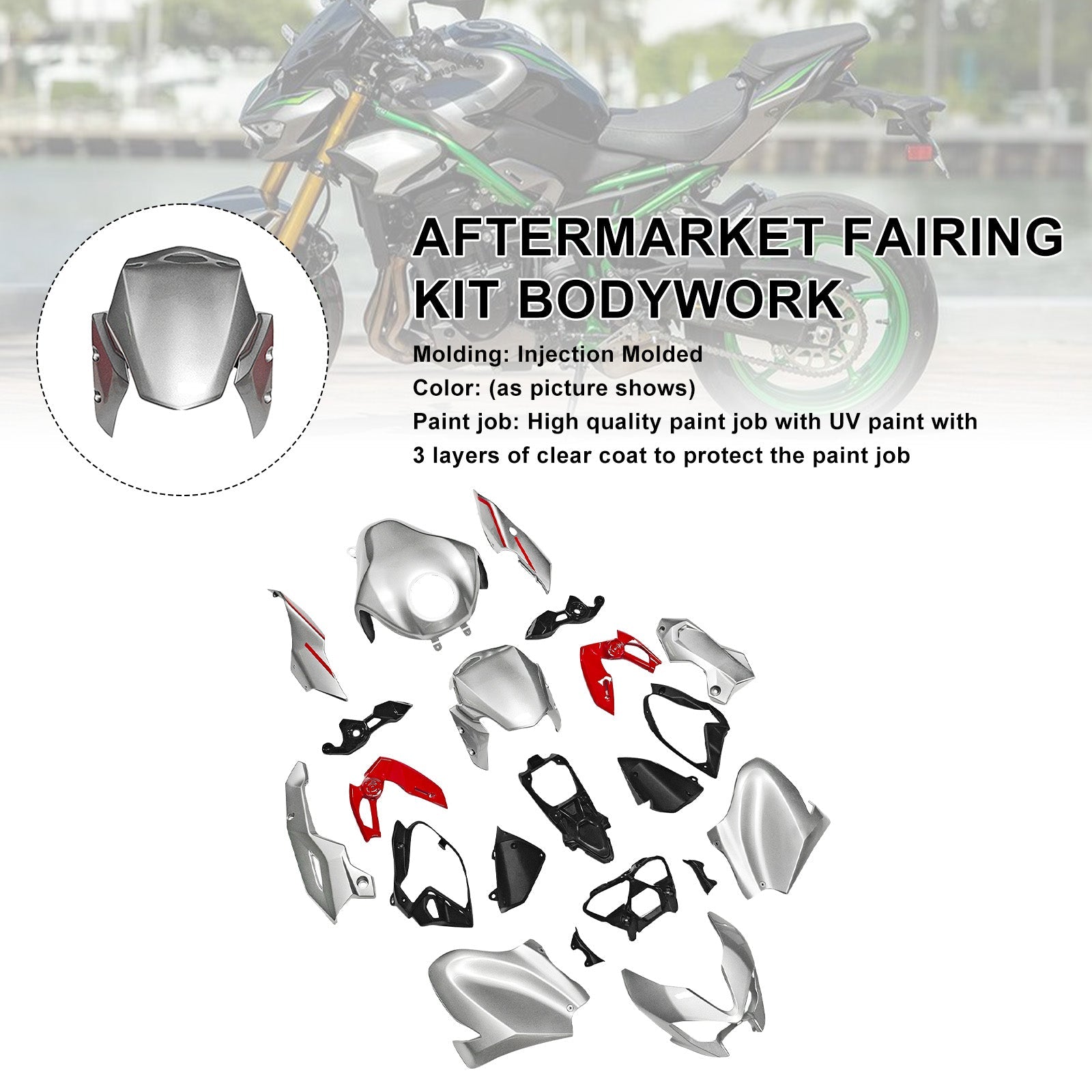 Injection Bodywork Fairing Kit for Kawasaki Z900 2025-2026