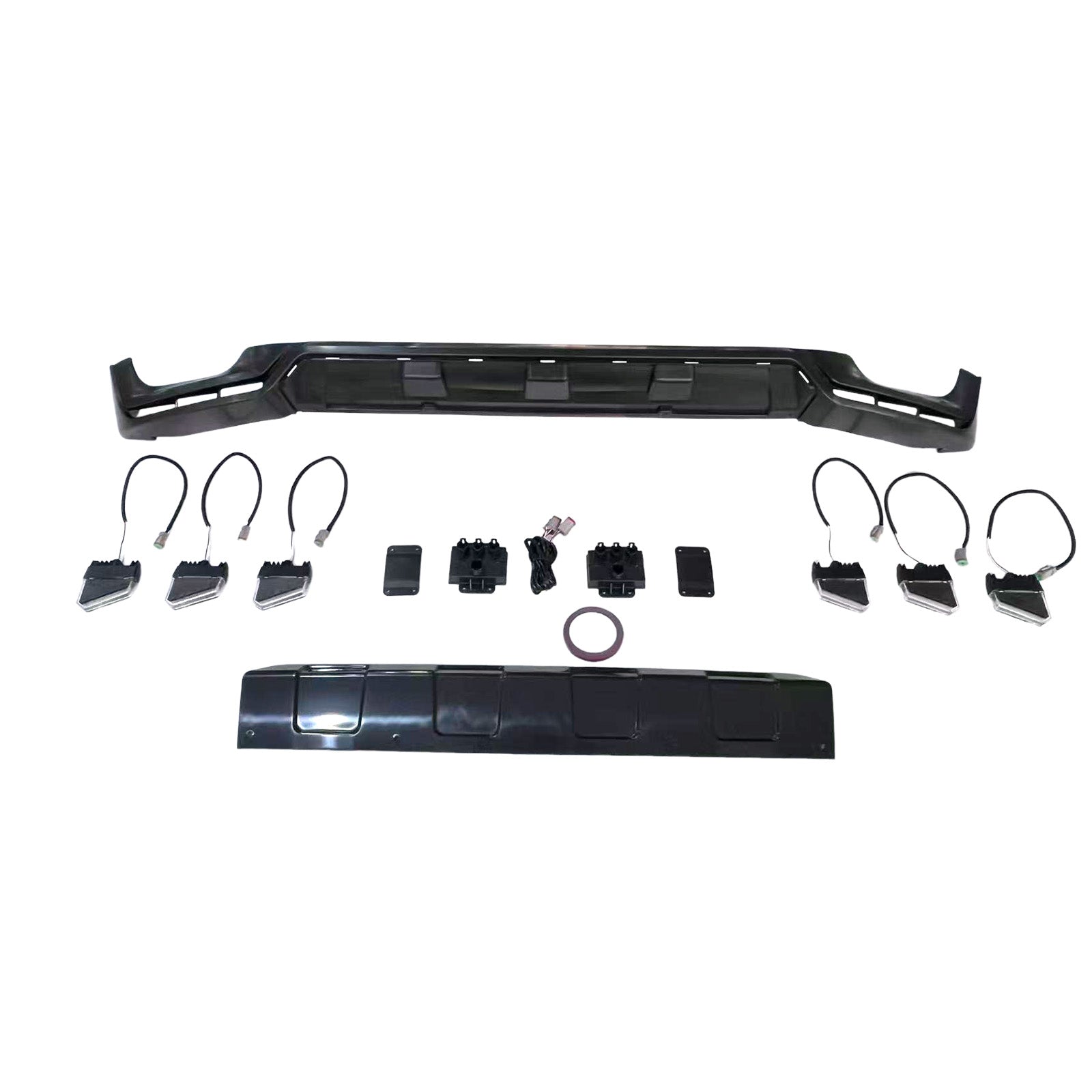 Front Bumper Diffuser Lip Fit Mercedes Benz G-Class W465 G450 G500 2025+ PP