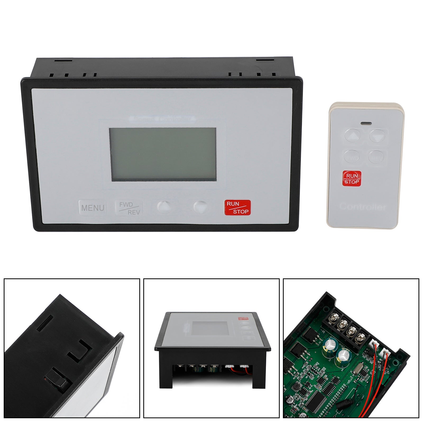Speed Controller PWM DC Motor Timing Reversible Remote Control LCD Display 60A