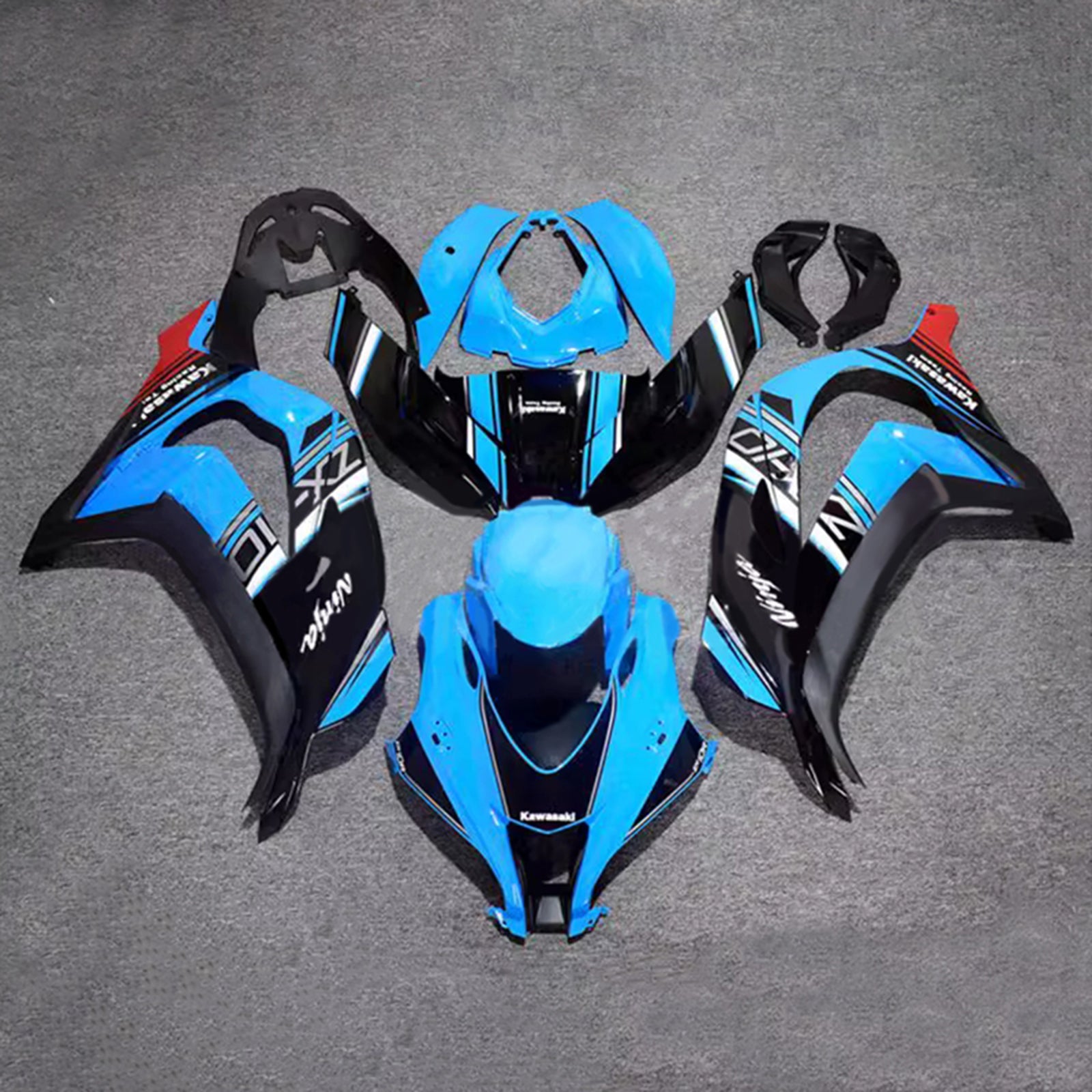 Injection Fairing Kit Bodywork Plastic ABS fit For Kawasaki ZX10R 2016-2020