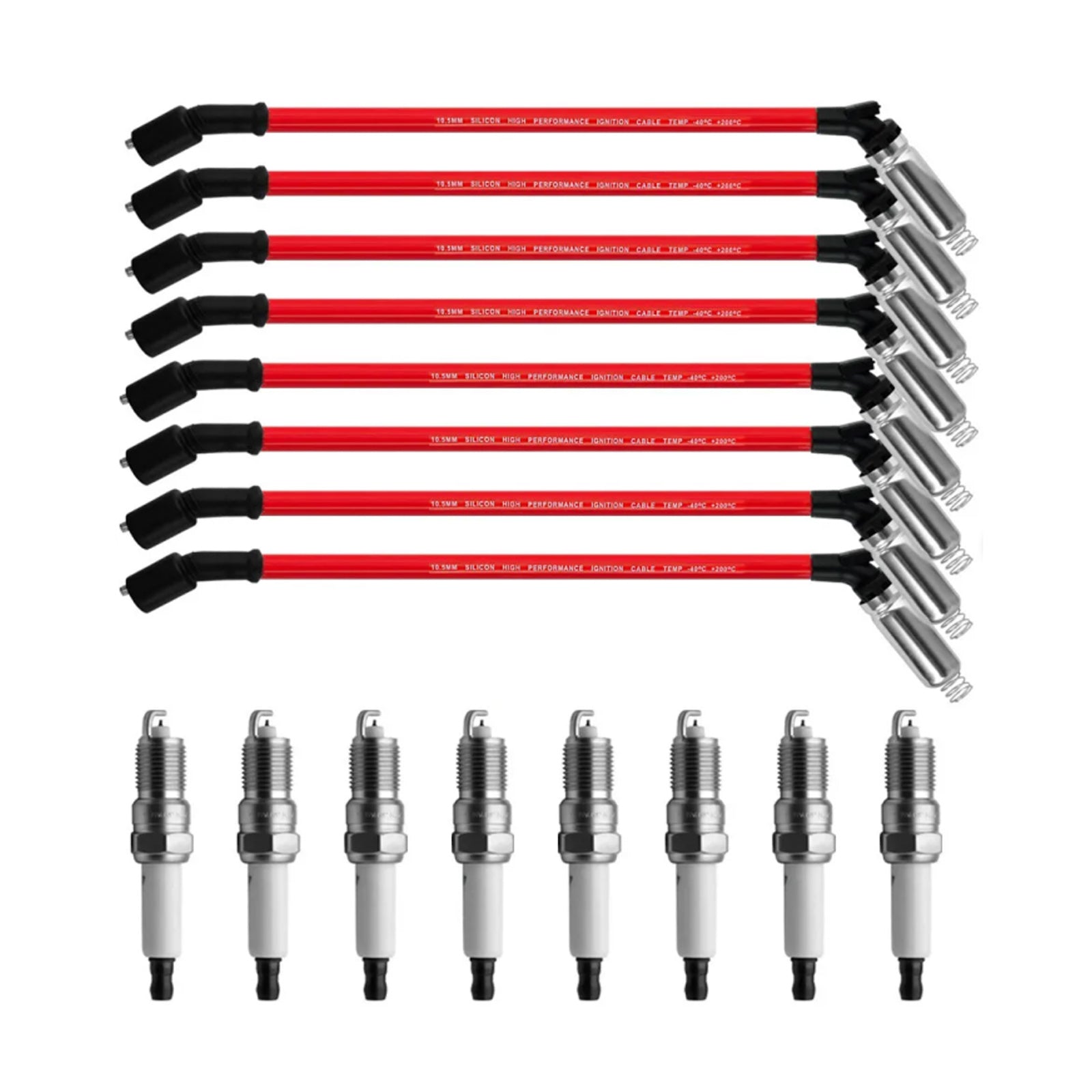 2005-2006 Chevrolet SSR 6.0L V8 Spark Plugs +Wires 10.5mm Set 19299585 8Pcs