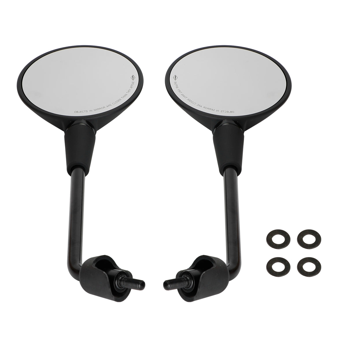 Left & Right Rearview Mirror Black For Vespa Primavera 50 125 150 2014-2022