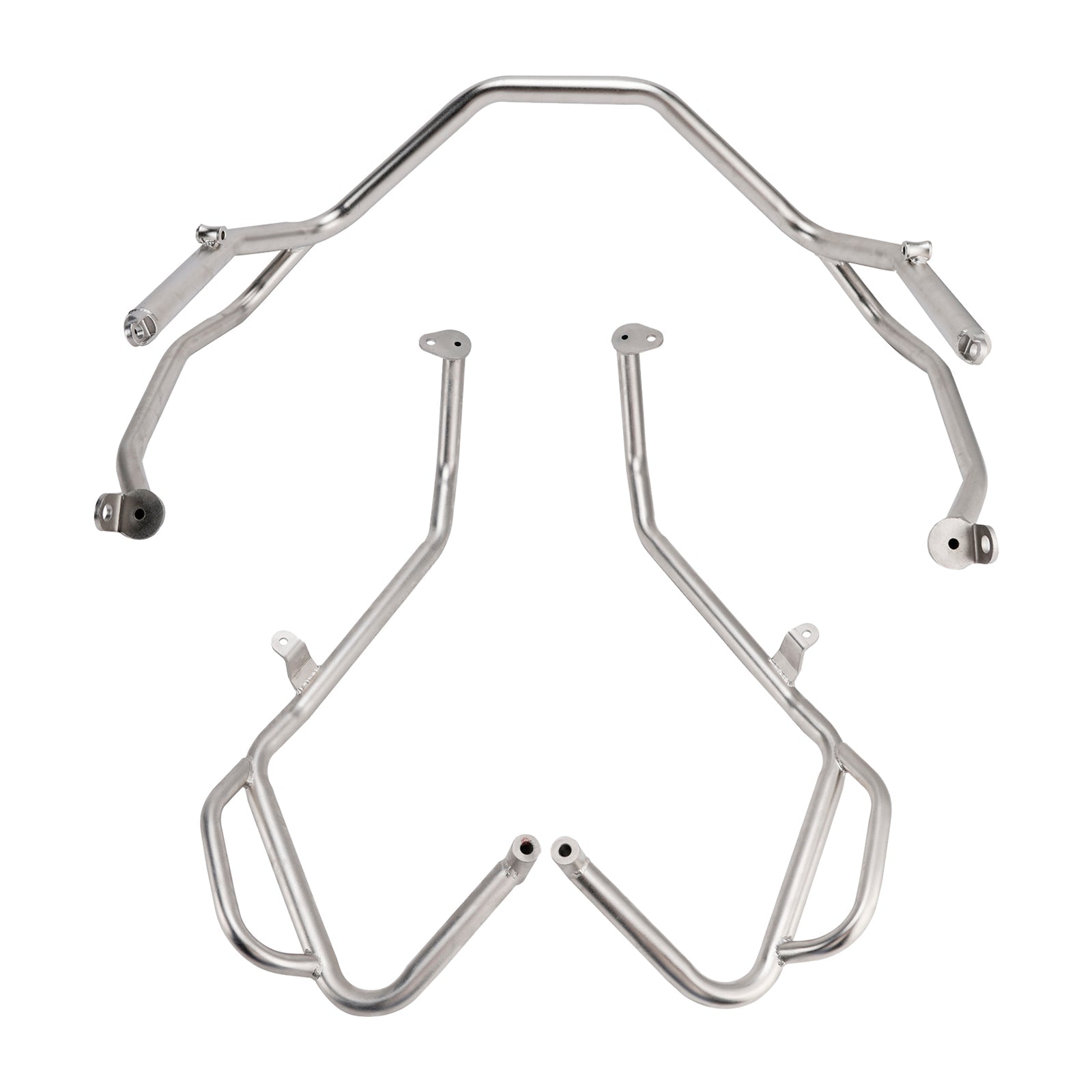 2025+ Honda X-Adv 750 Upper Lower Kit Engine Guard Frame Crash Bar Silver