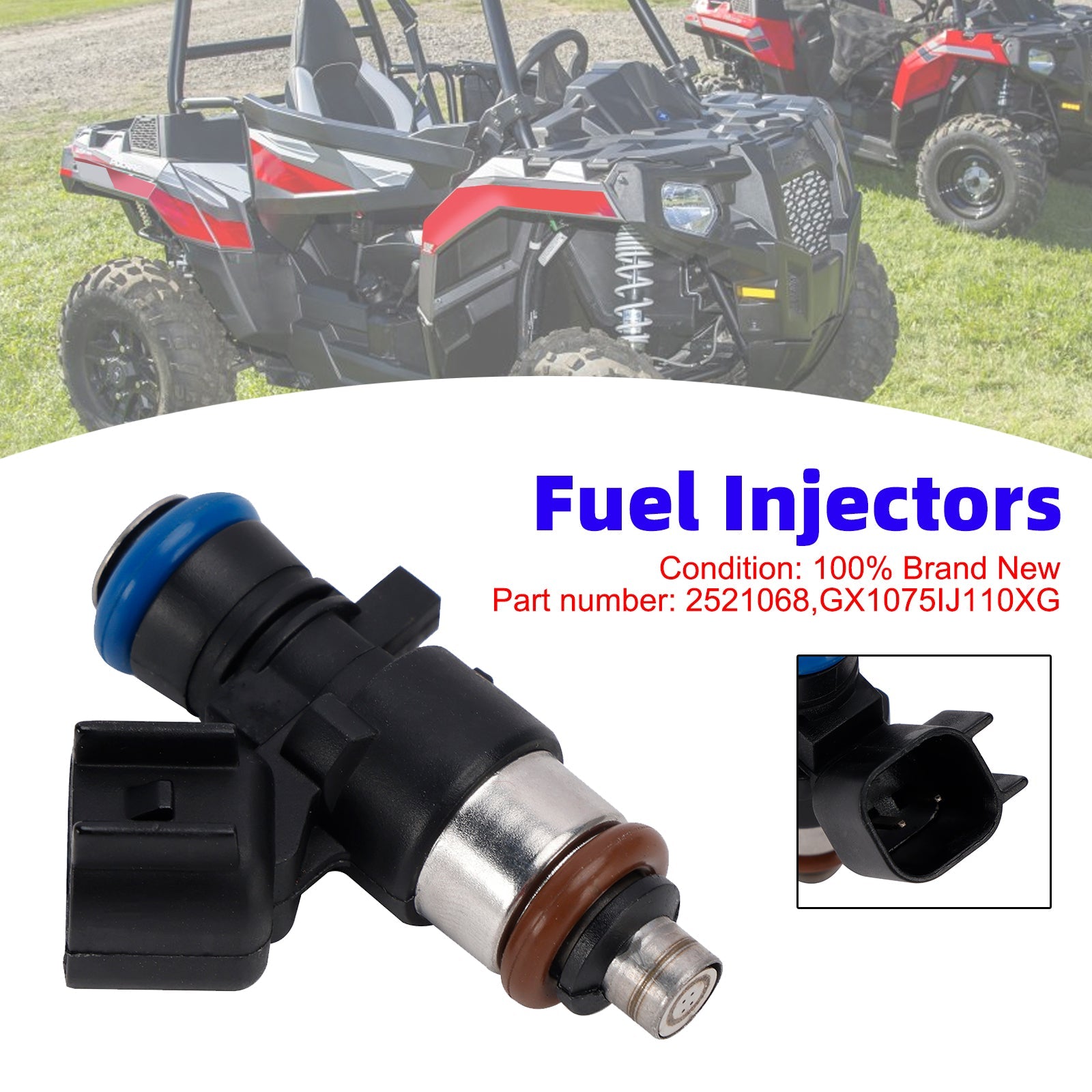 2521068 Fuel Injectors GX1075IJ110XG For Polaris Ranger 570 EFI 14-21