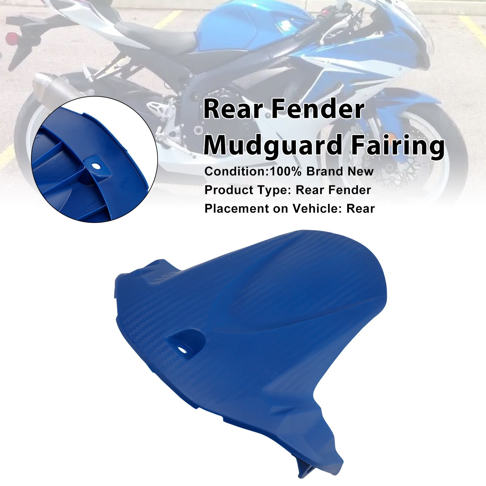 For Suzuki GSX-R600 2011-2025 Rear Fender Mudguard Fairing