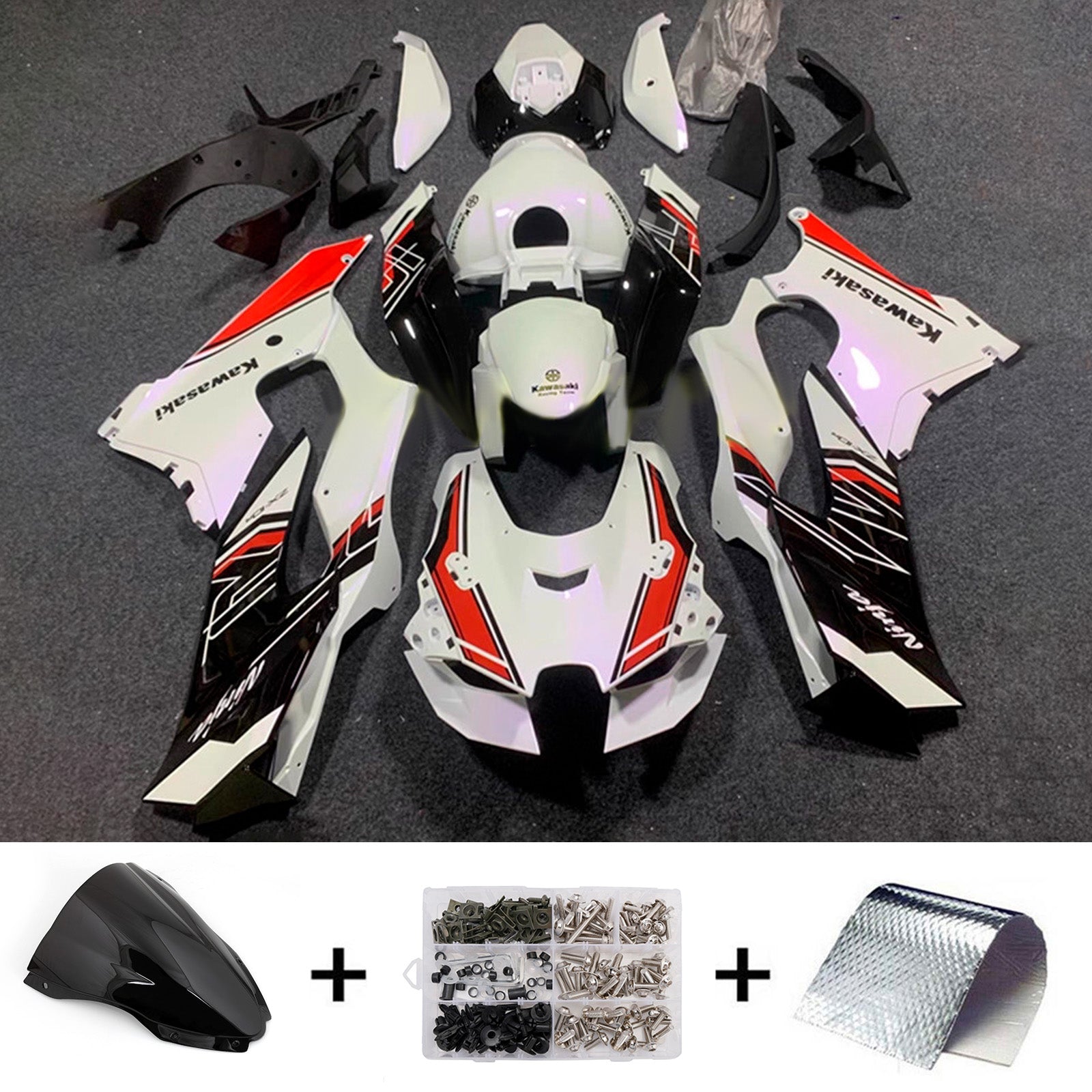 Injection Fairing Kit Bodywork ABS fit For Kawasaki ZX-10R ZX-10RR 2021-2025
