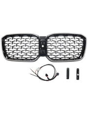 2022-2025 BMW X3 G01 X4 G02 Diamond Front Bumper Kidney Grille Chorme
