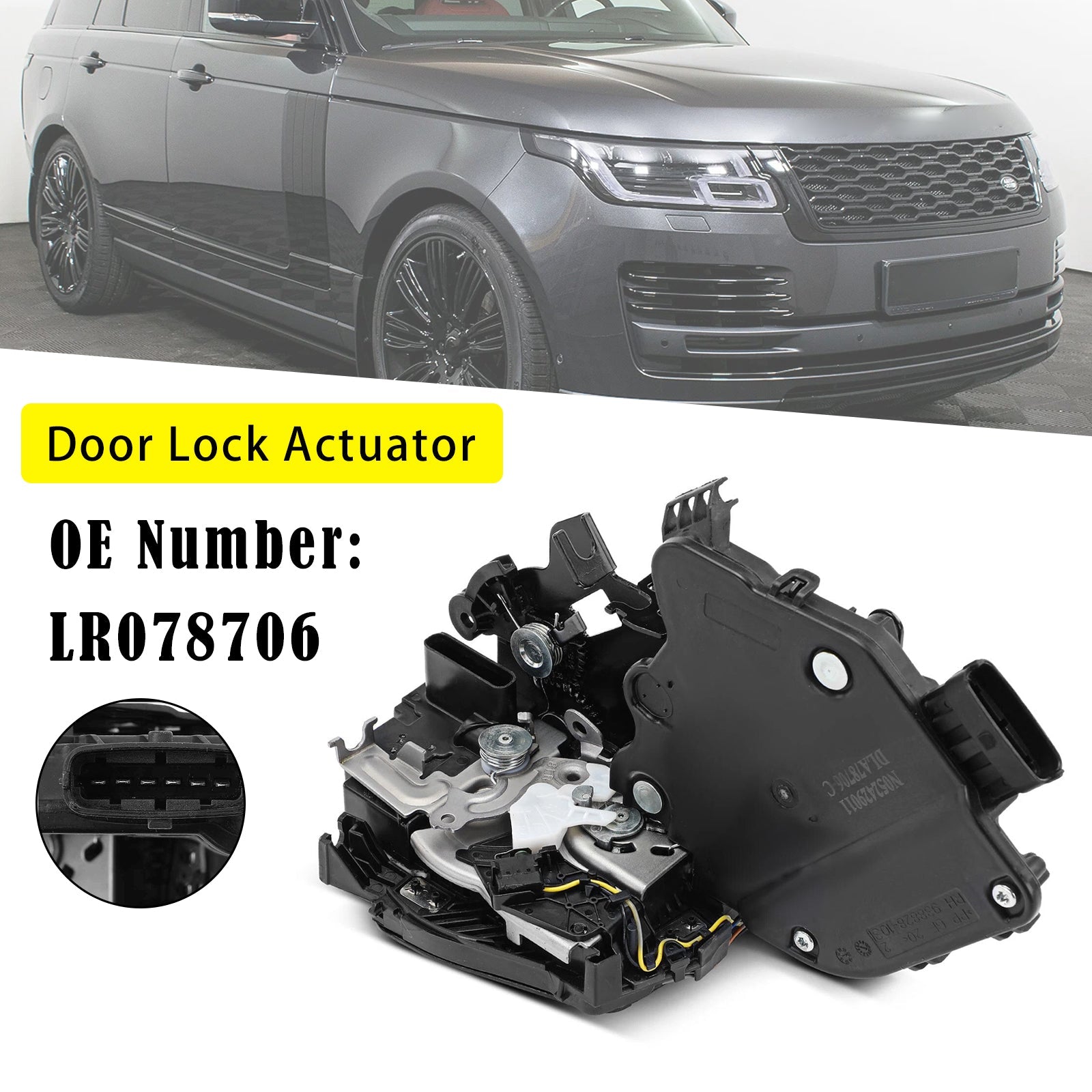 Front Right Door Lock Actuator LR078706 for Land Rover Range Rover Sport 2014-2022
