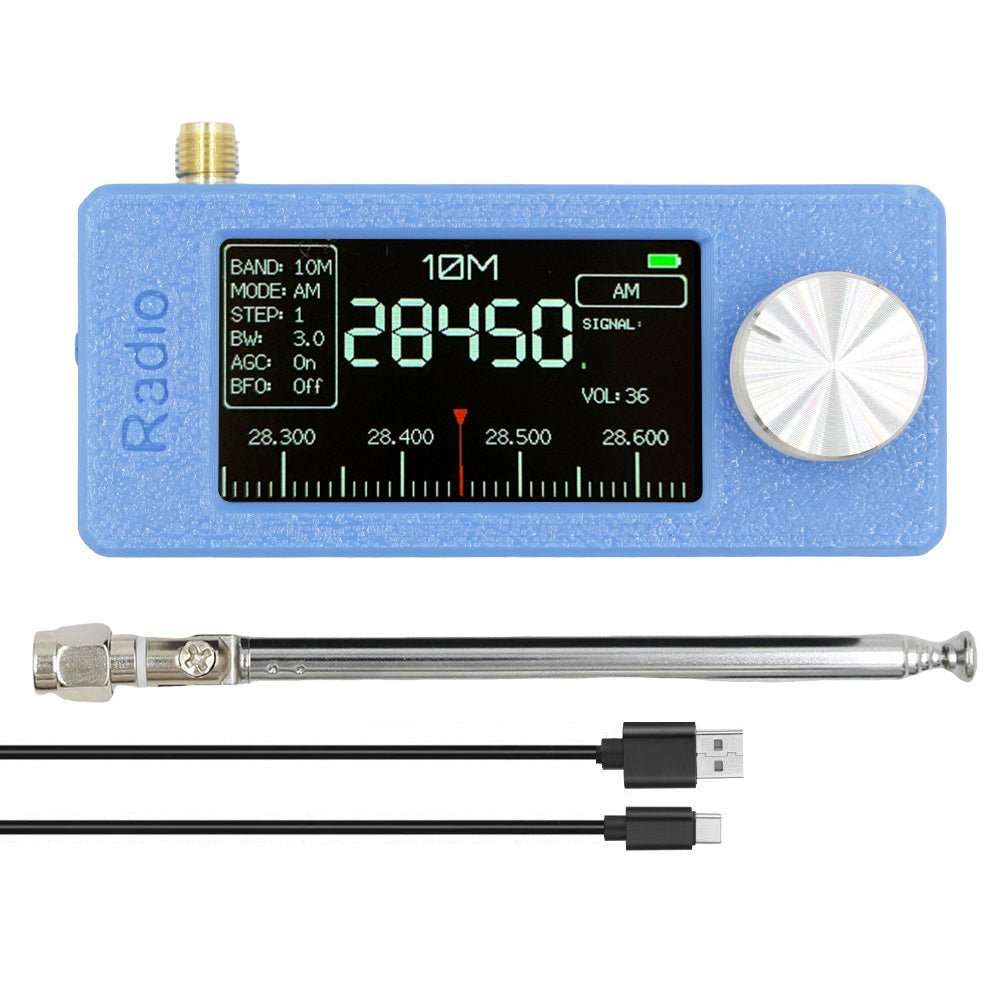 SI4732 Portable Radio 0.5-108MHz LSB AM FM Mini Pocket All-Band Radio Receiver