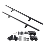 Sliding Ladder Hardware Kit 6.6FT Round Tube Rolling Library with Brake