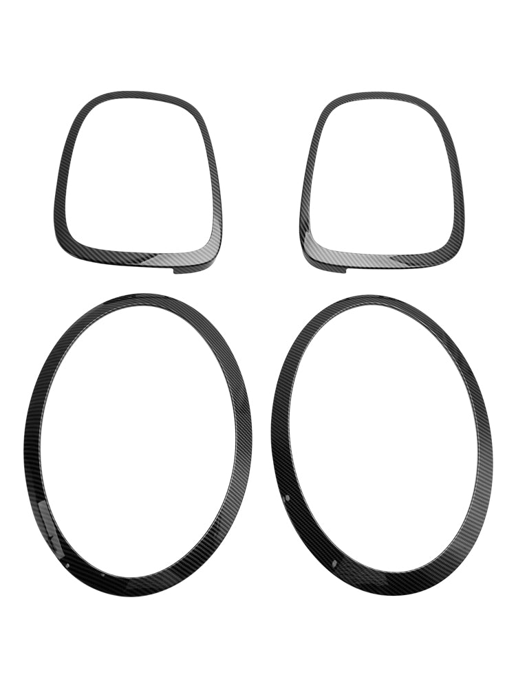 2014 onward MINI 5DR Hatchback Cooper S, Cooper SD 4PCS Headlight TailLight Trim Surround Bezel Ring Set 51712285495 51712285496