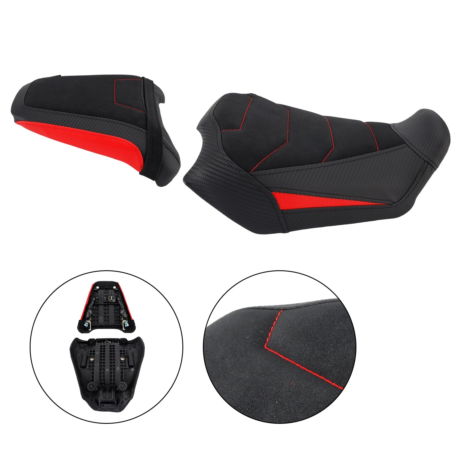 2024-2025 For Honda Cb650R Cbr650R Lower Front W/ Rear Seat Driver Pillion Red2