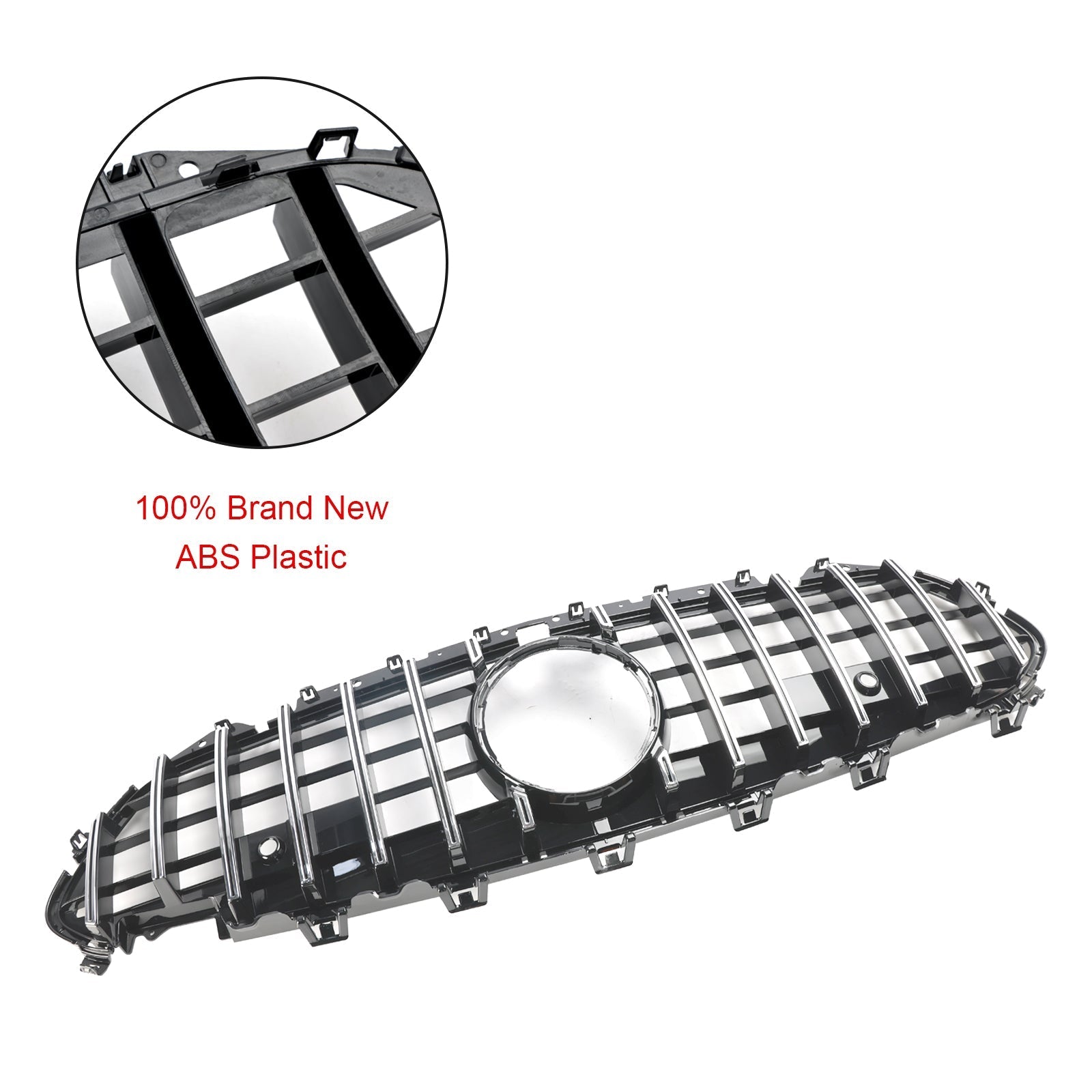 2018 2019 2020 2021 2022 2023 2024 Mercedes CLS C257 W257 Coupe Chrome Front Bumper Grille Grill