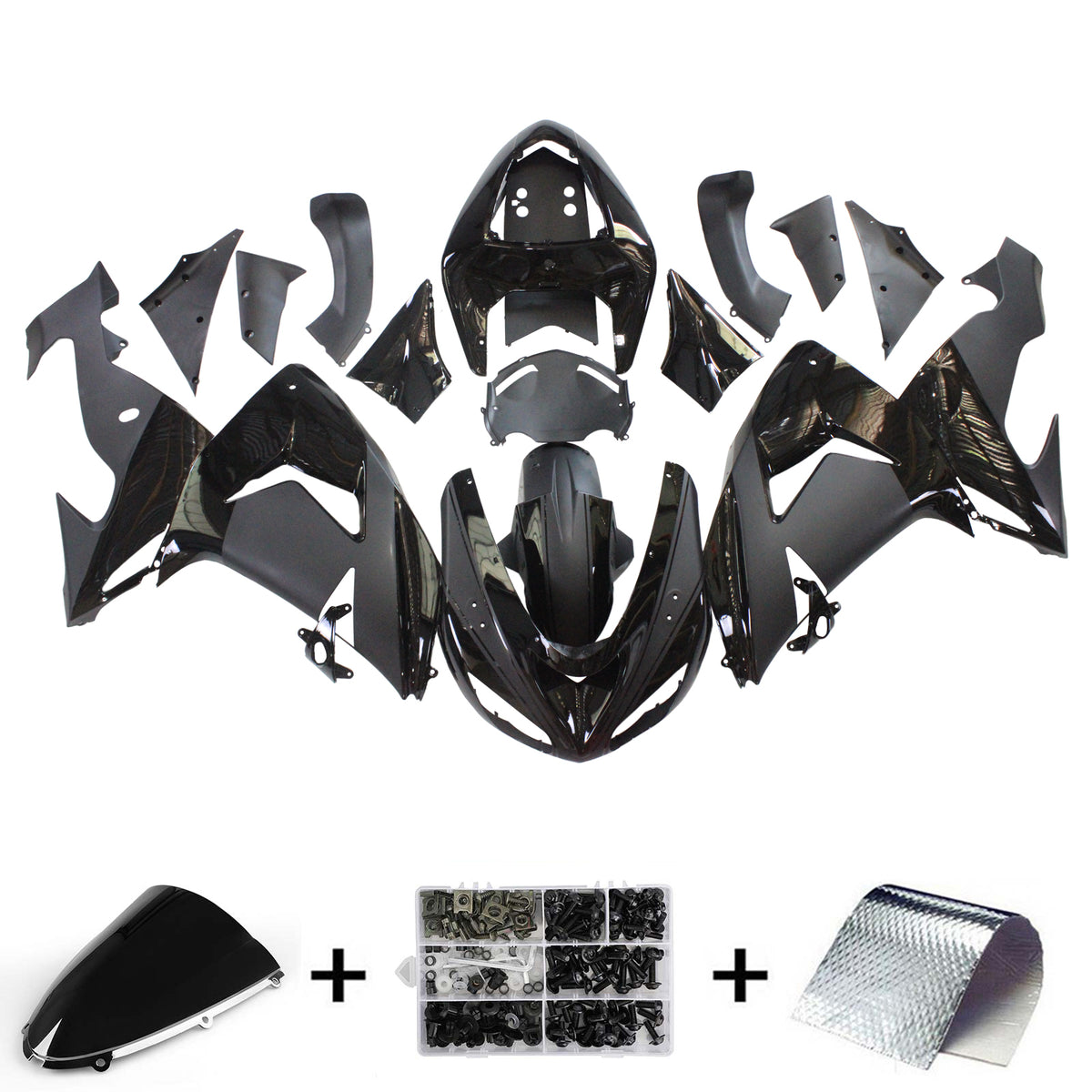 2006-2007 Kawasaki ZX10R Injection Fairing Kit Bodywork Plastic ABS Generic