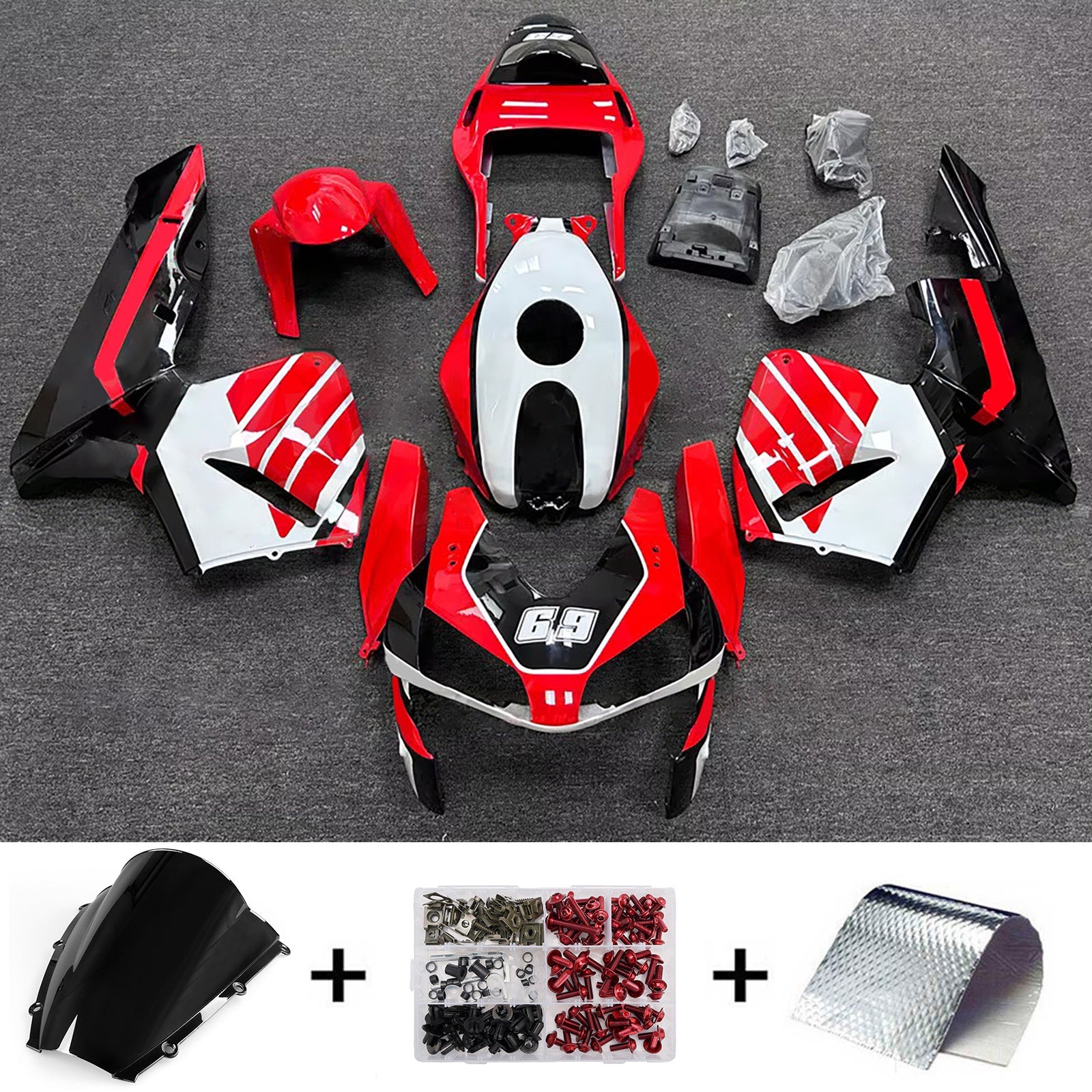 Injection Fairing Kit Bodywork Plastic ABS For Honda CBR600RR 2003-2004 F5