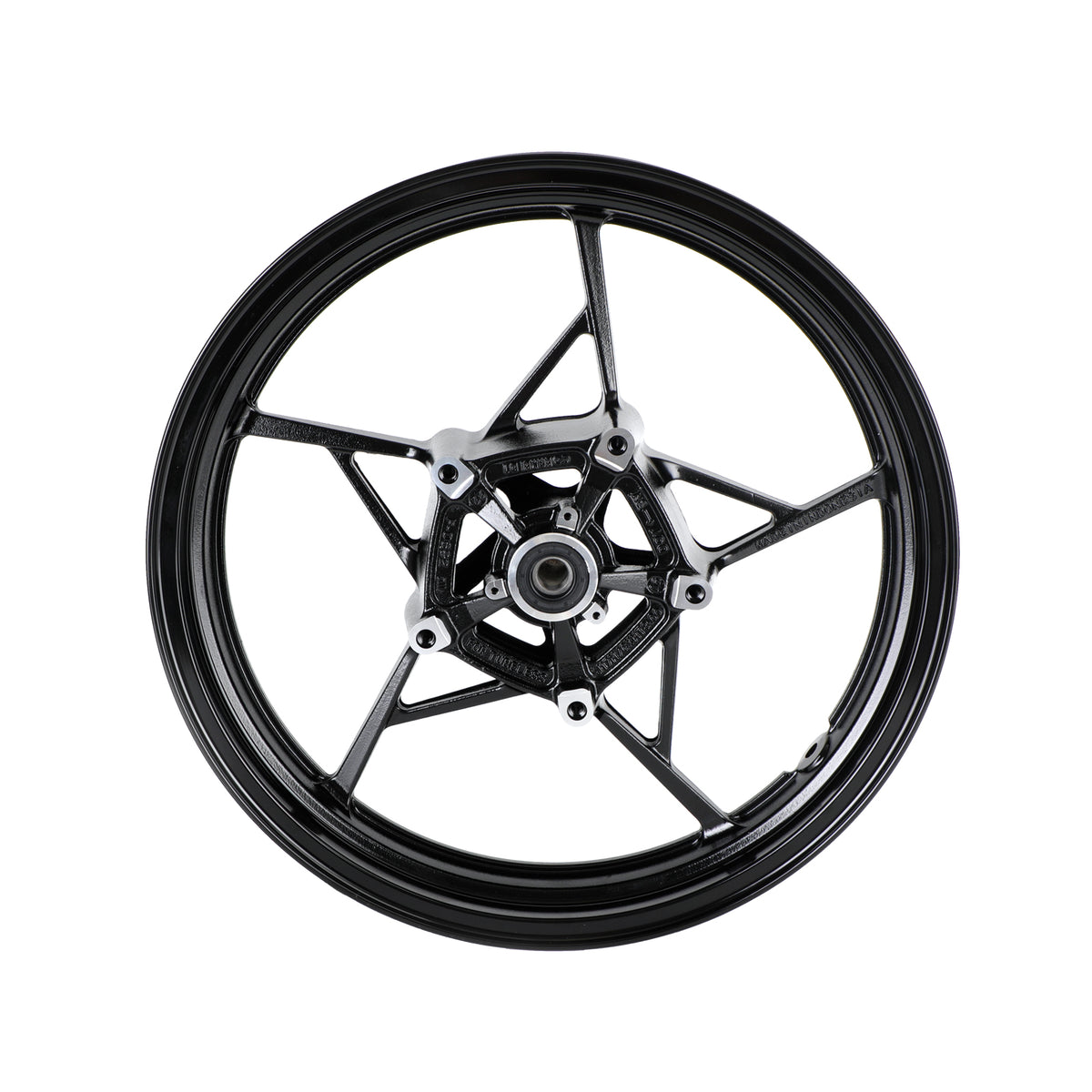 Glossy Black Front Wheel Rim For Kawasaki Z400 EX400 Ninja 400 ABS 2018-2023