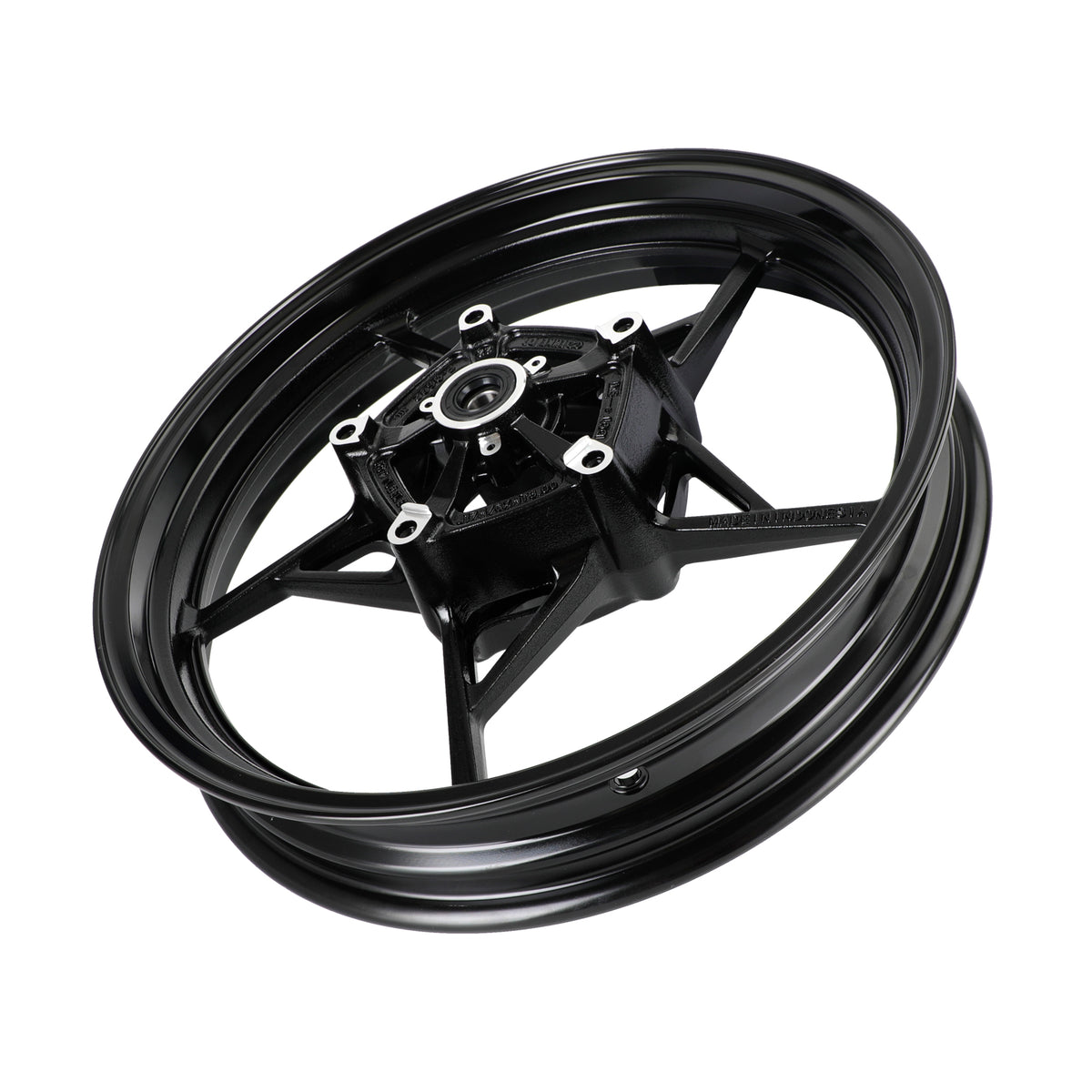 Glossy Black Front Wheel Rim For Kawasaki Z400 EX400 Ninja 400 ABS 2018-2023