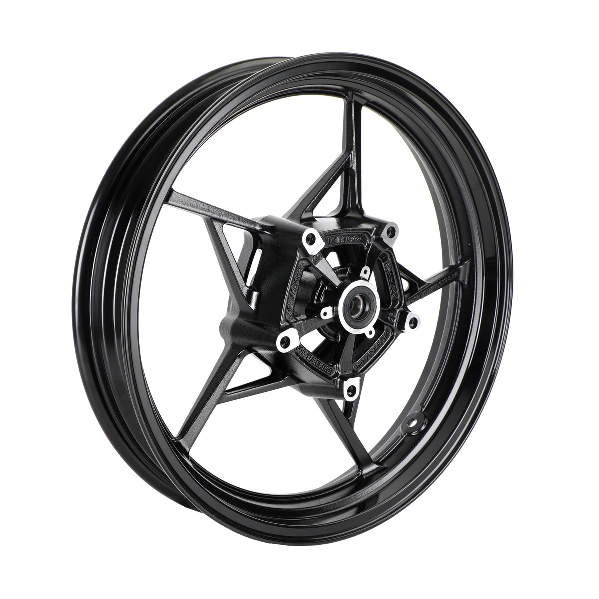 Glossy Black Front Wheel Rim For Kawasaki Z400 EX400 Ninja 400 ABS 2018-2023