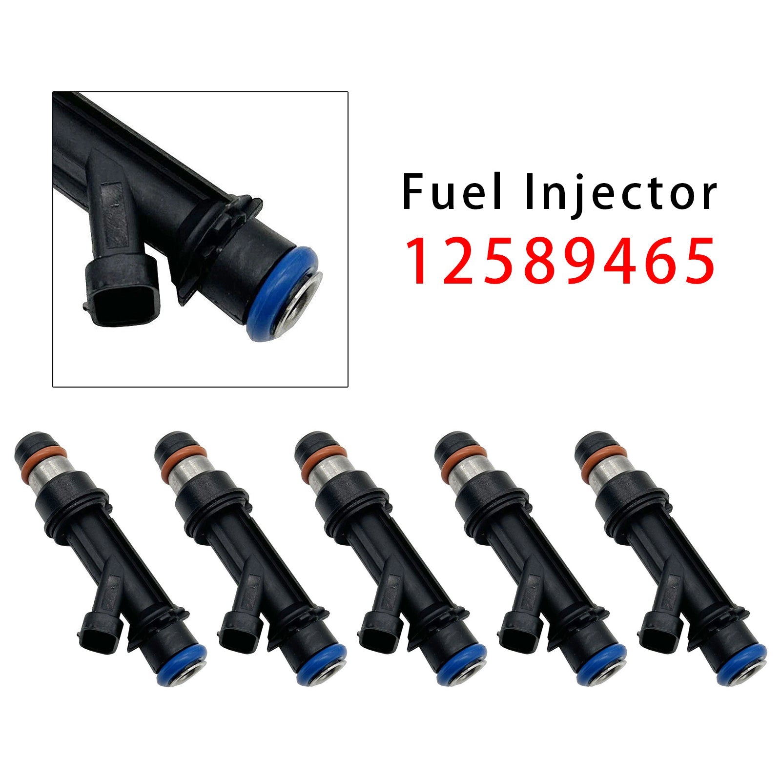 5Pcs Fuel Injector For Chevrolet Colorado Isuzu GMC Canyon Hummer H3 L5 12589465