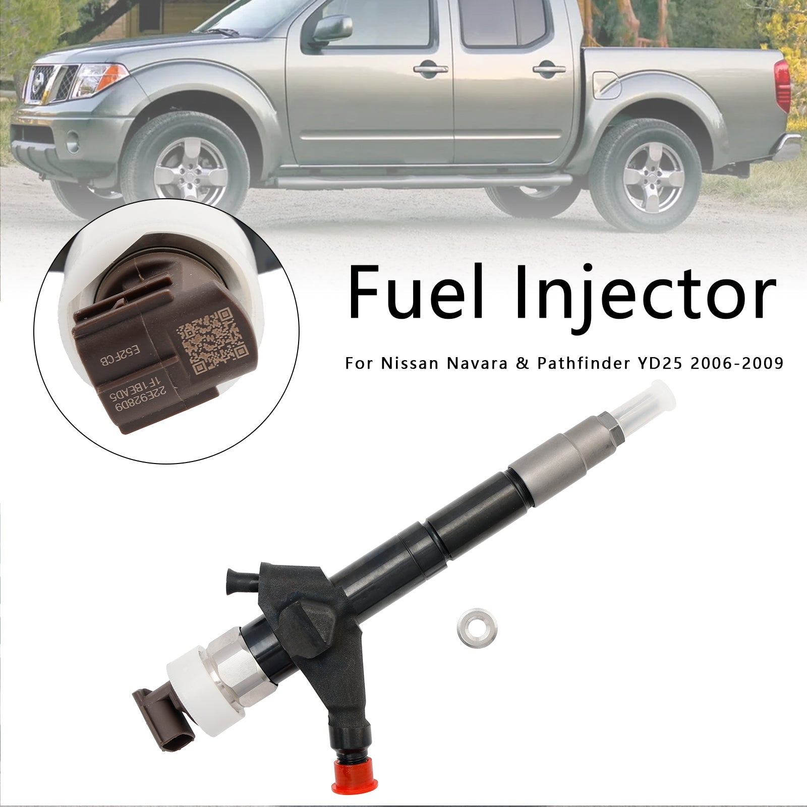 Nissan Navara D40 YD25 Euro4 1PCS Fuel Injector 095000-6250 16600-EB70A