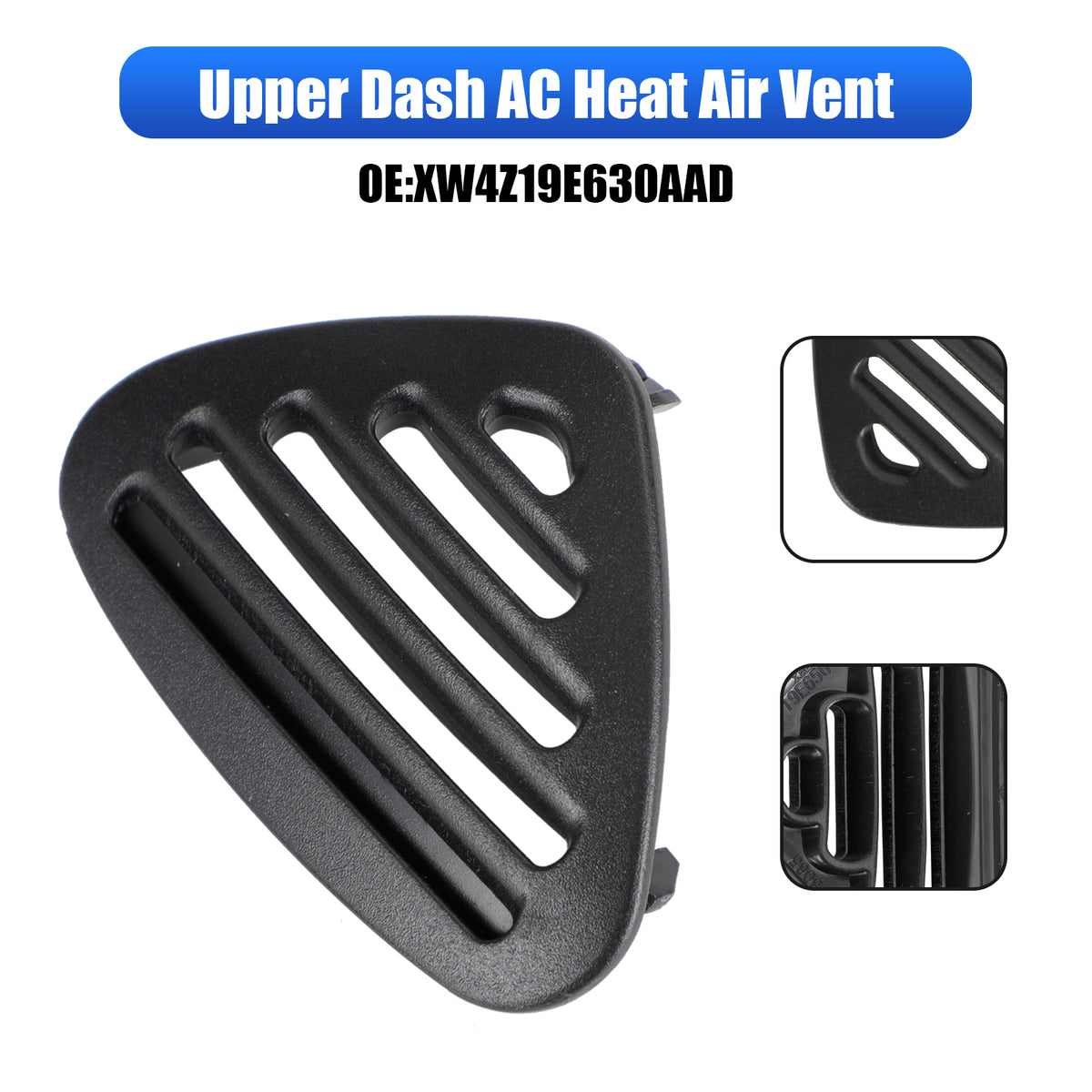 2002 Ford Thunderbird Upper Dash AC Heat Air Vent Black XW4Z19E630AAD XW4Z-19E630-AAD Generic