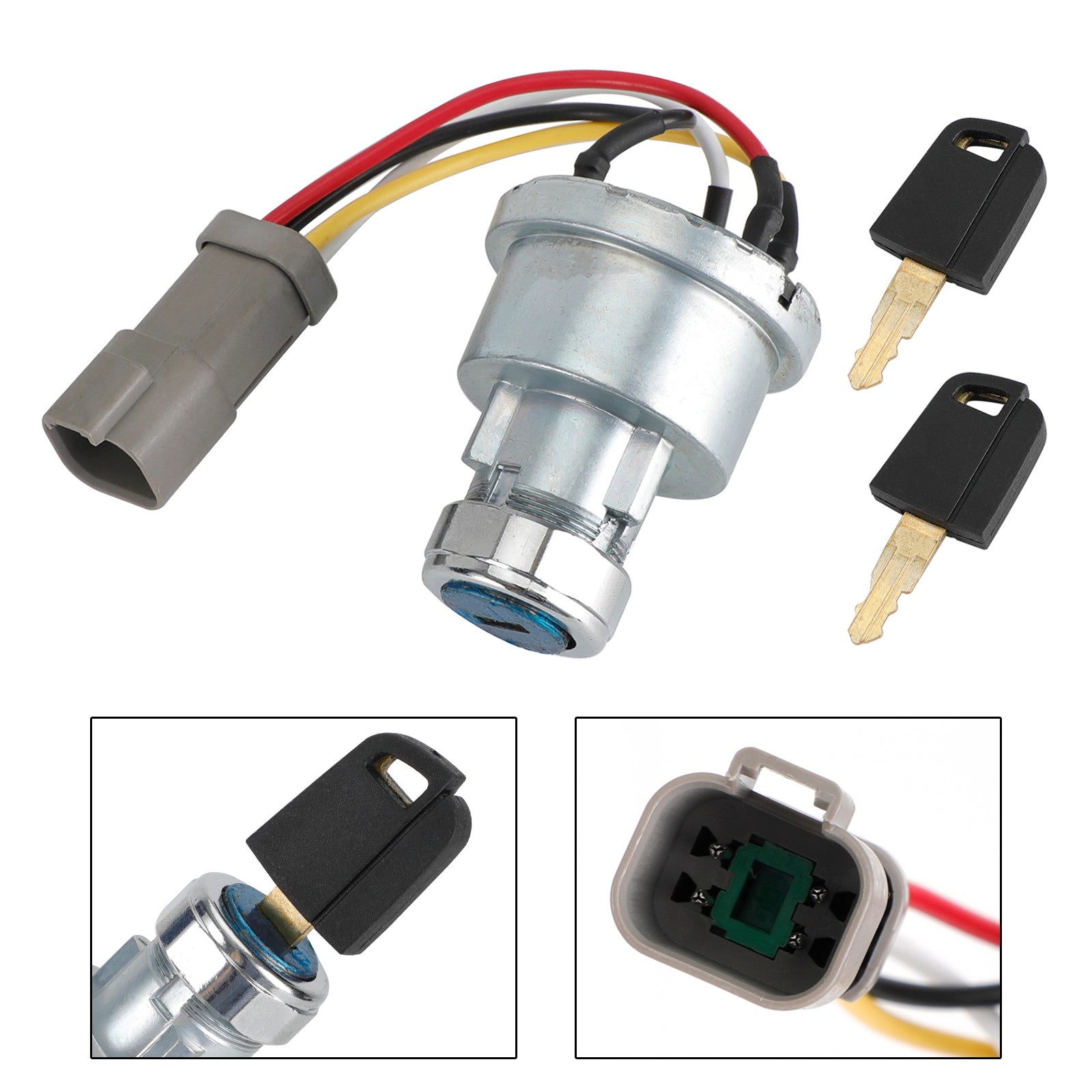 Ignition Switch 142-8858 For Caterpillar 257B Cat D6T 247B D6R With 2Keys