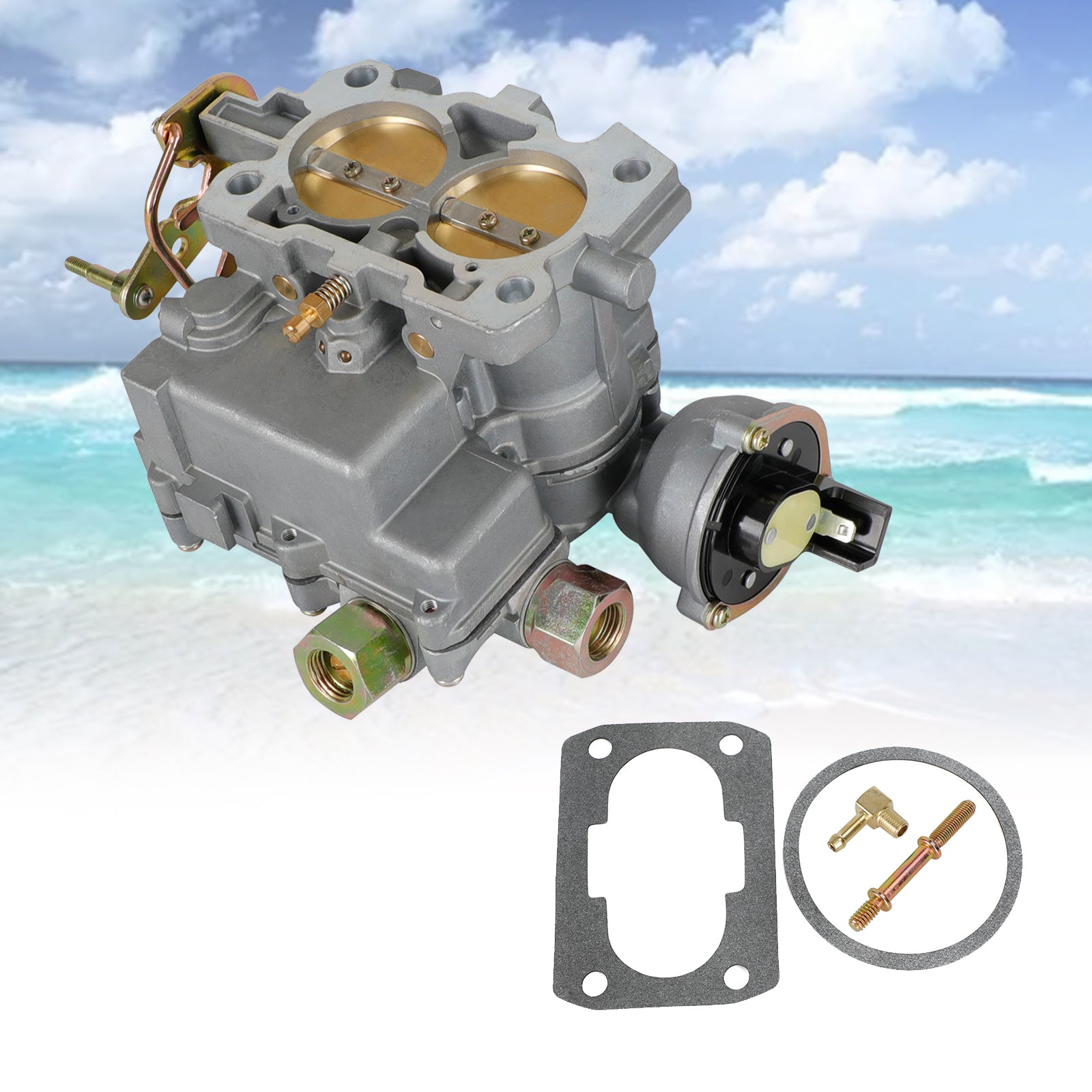 Mercruiser Stern Drive Mercury Marine Carburetor Carb with a Long Linkage MERC2-3.0L-EC-L