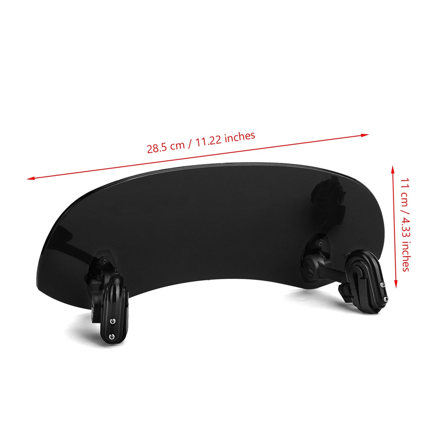 Adjustable Clip On Windshield Extension Spoiler Wind Deflector Motorcycle