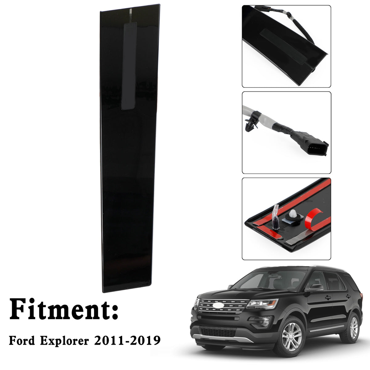 2011-2019 Ford Explorer Left Driver Side Door Entry Keypad Pillar Molding Trim Generic