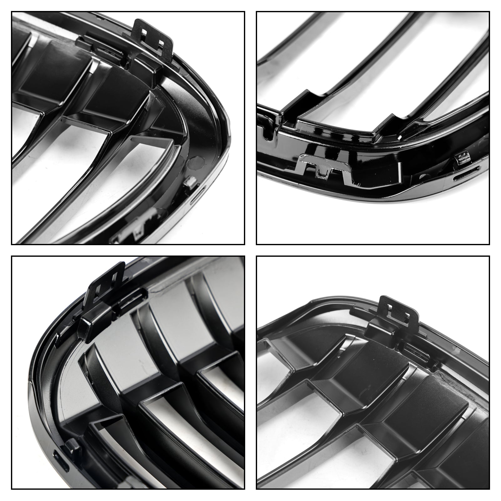 2016-2018 BMW X1 F48 F49 Gloss Black Front Kidney Grille Grill 2PCS