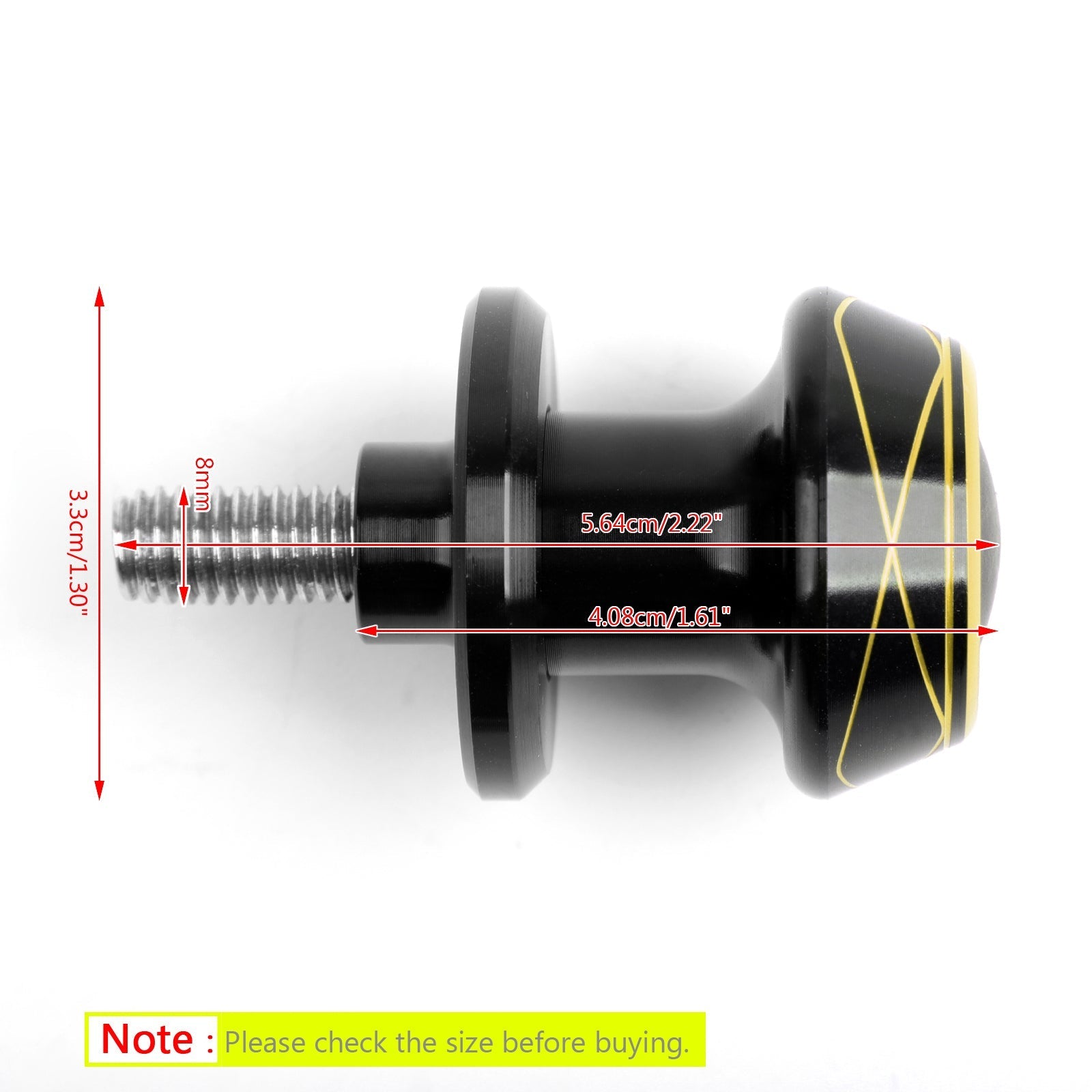 1Pair 8mm Moto CNC Swingarm Swing Arm Spools Spool Sliders For Suzuki Honda