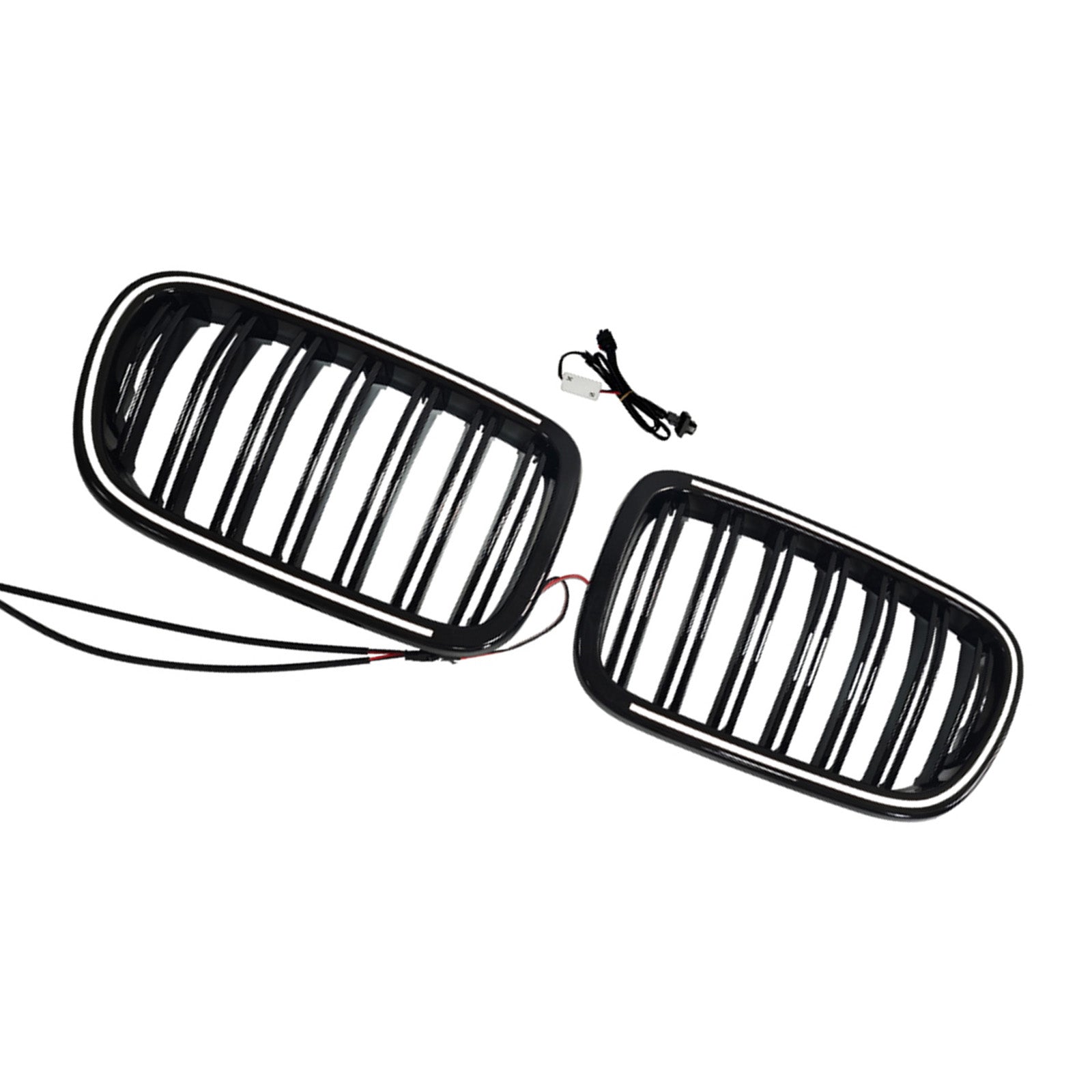 2011-2014 Fit BMW X3 F25 Dual Line Black Front Bumper Kidney Grill Grille