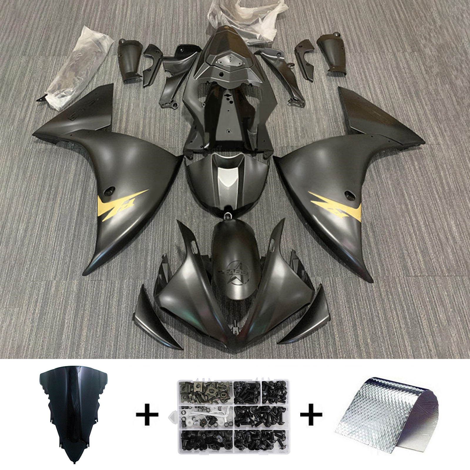 2012-2014 Yamaha YZF-R1 Injection Fairing Kit Bodywork Plastic ABS