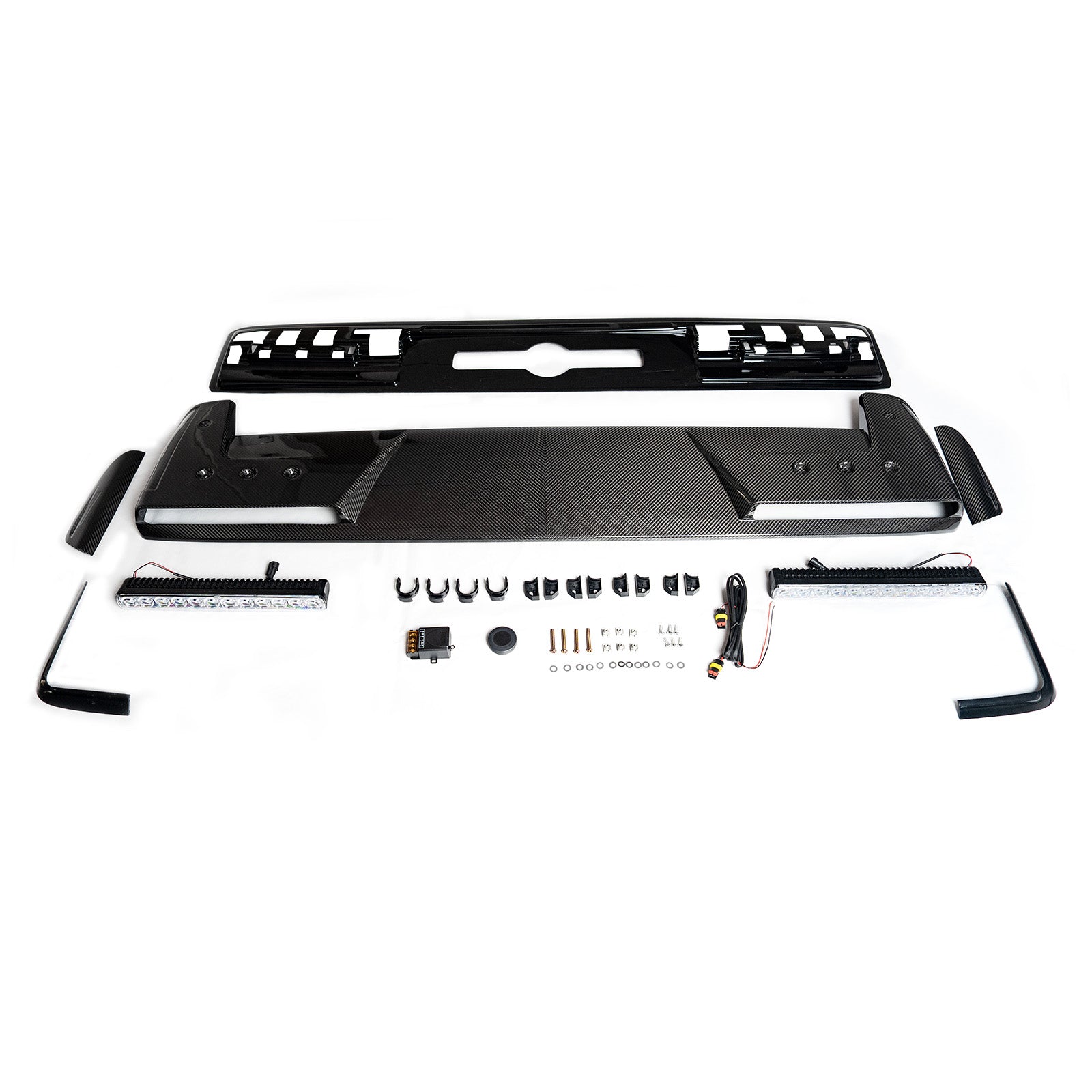 2025+ Fit Mercedes Benz G-Class W465 B800 W/ LED Front Roof Spoiler Wing
