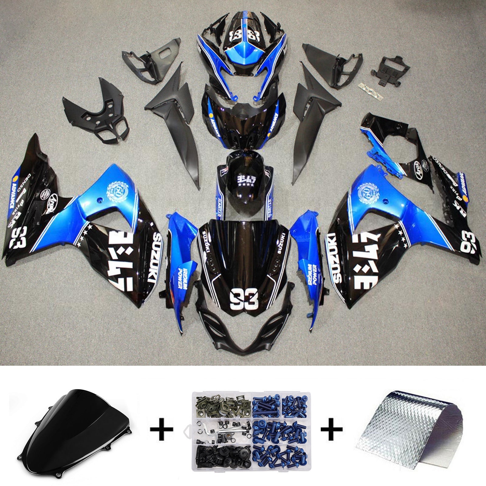 Injection Fairing Kit Bodywork Plastic ABS For Suzuki GSXR1000 2009-2016 K9