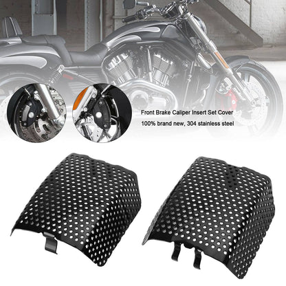 Front Brake Caliper Insert Set Cover For Touring V-Rod Street Glide 42054-05 Black